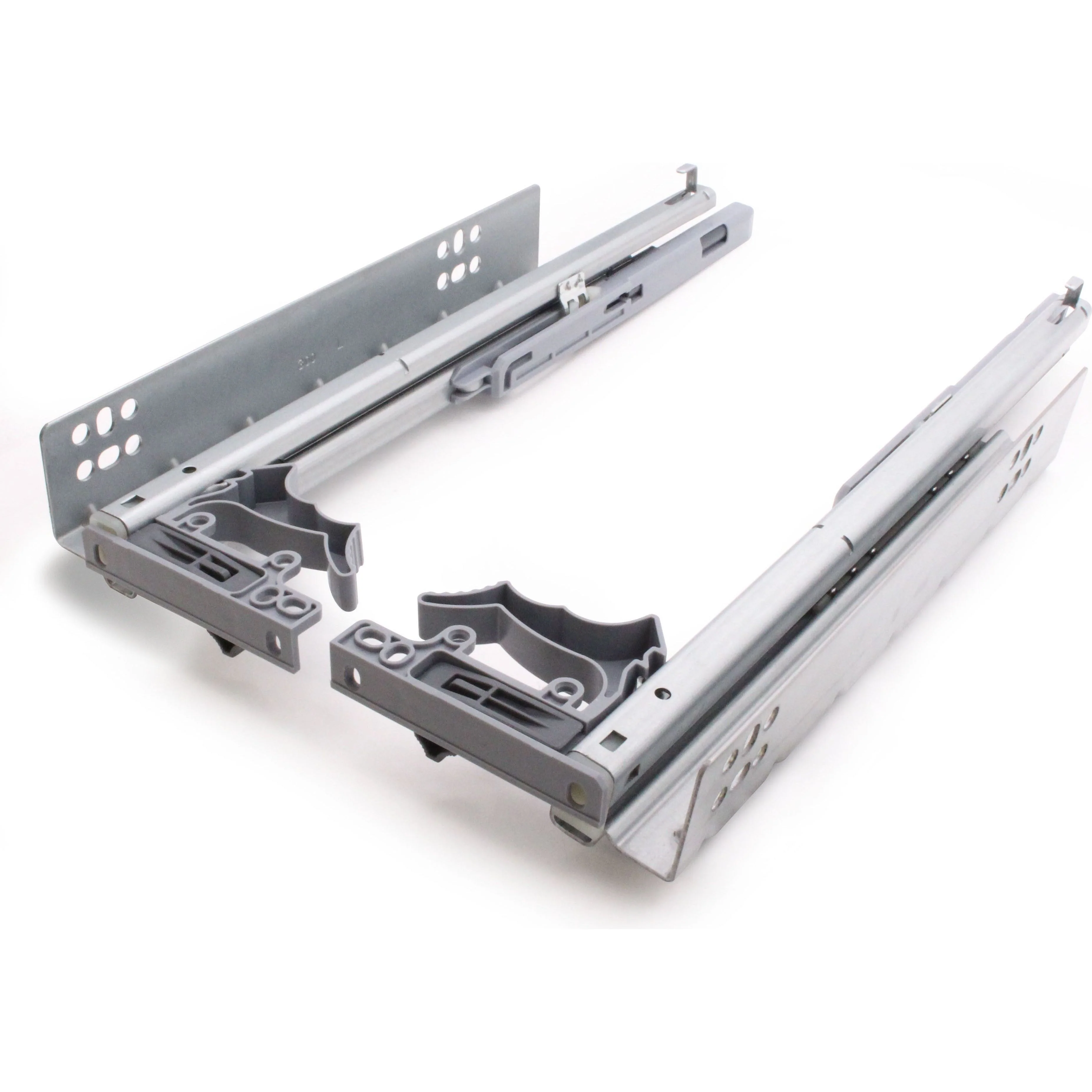 Soft Close Concealed Undermount Drawer Runners Double Extension 30kg Max 250mm