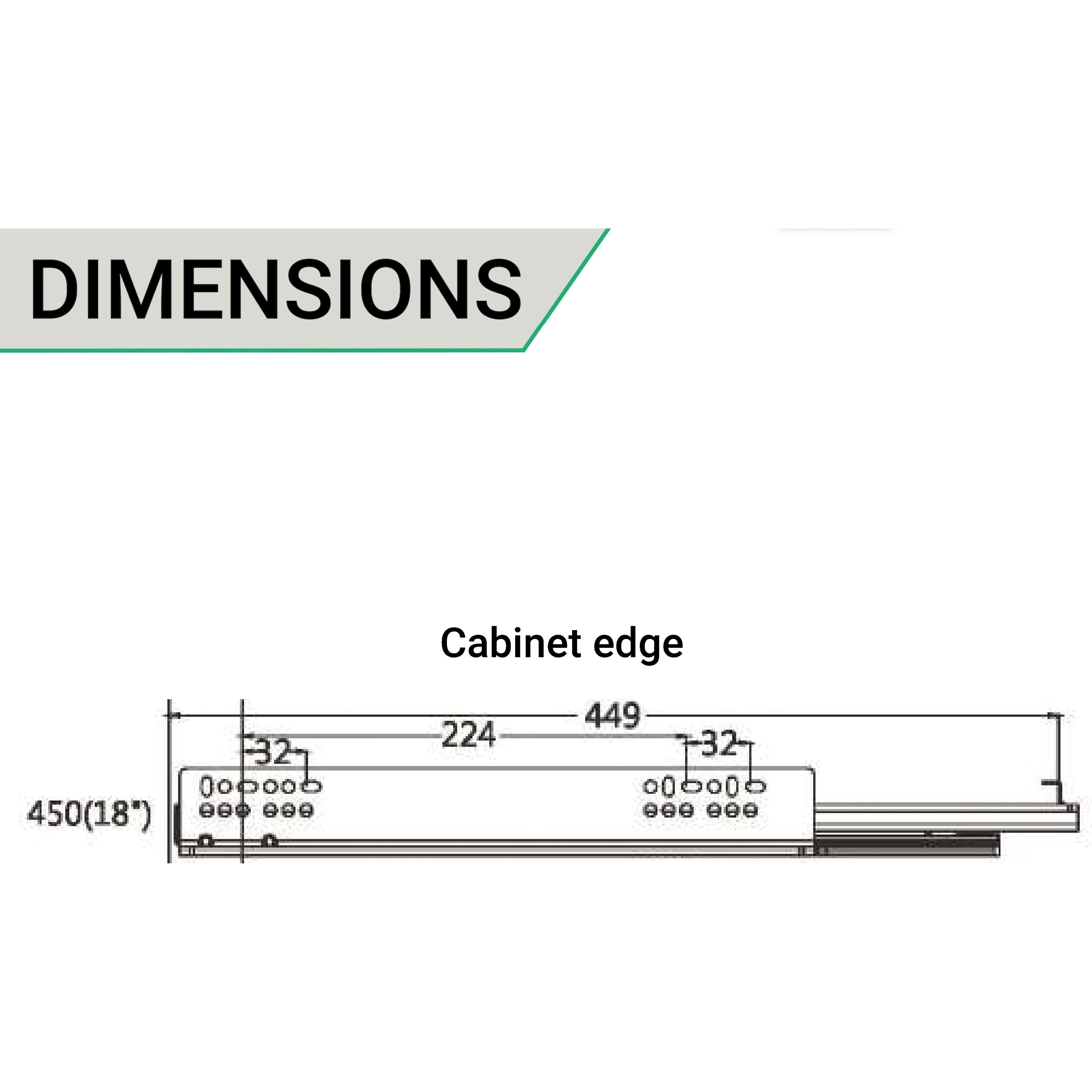 Soft Close Concealed Undermount Drawer Runners Double Extension 30kg Max 450mm - Image 4