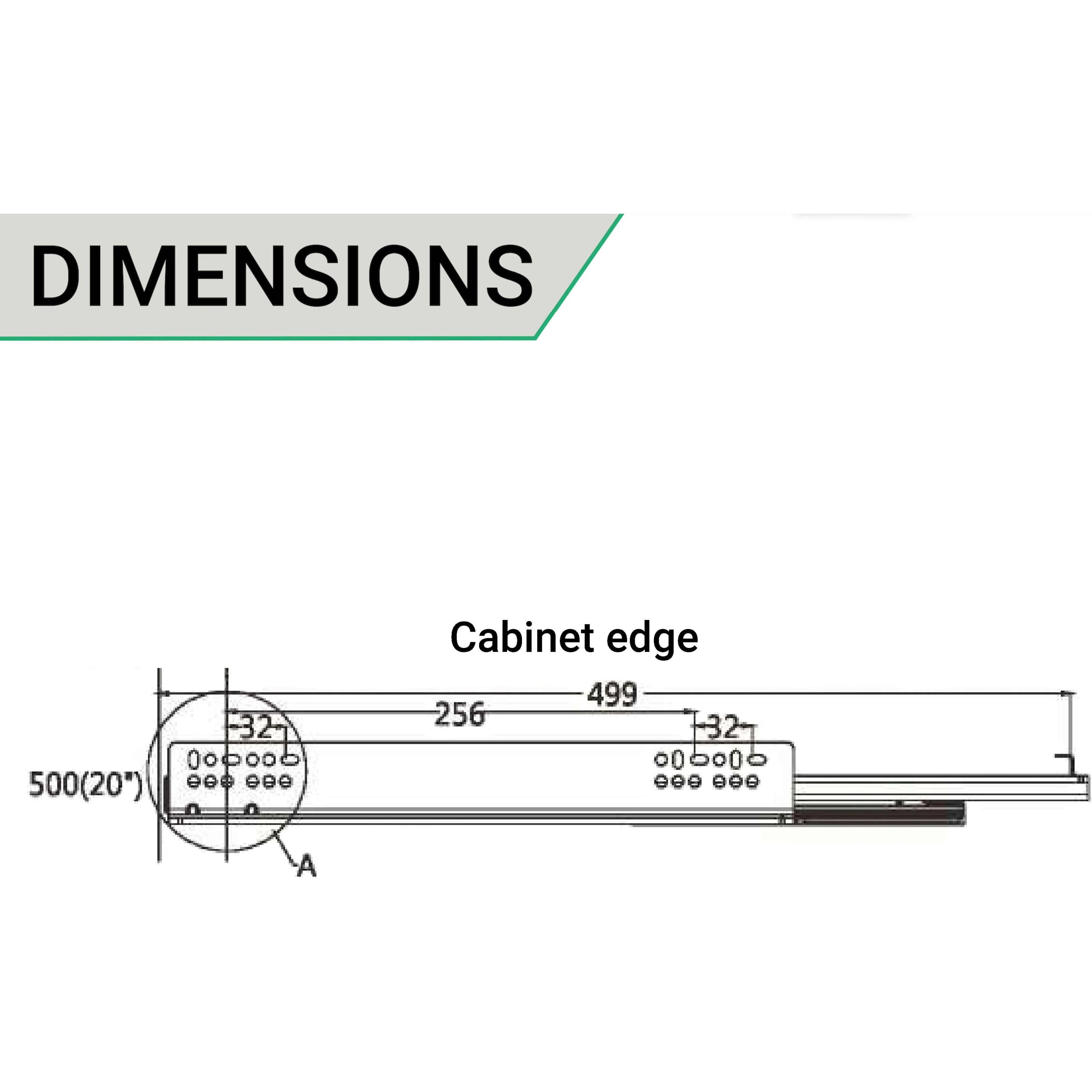 Soft Close Concealed Undermount Drawer Runners Double Extension 30kg Max 500mm - Image 4