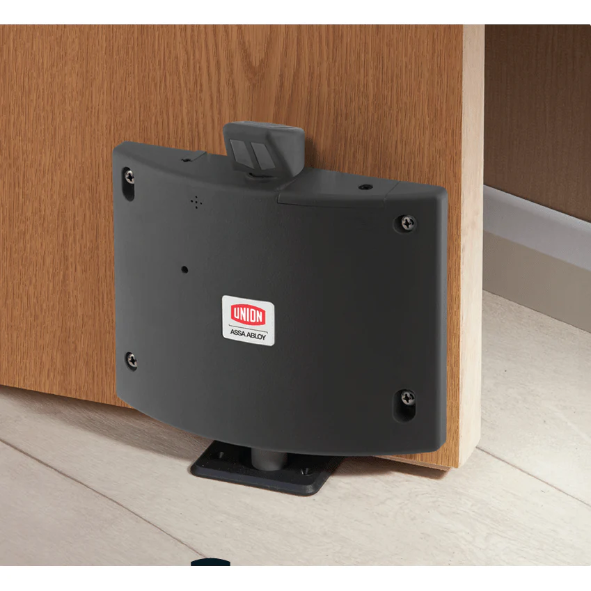 Union DoorSense 8755A inc. Floor Plate - Acoustic Fire Door Hold Open Retainer Device Holder - Black - Image 3