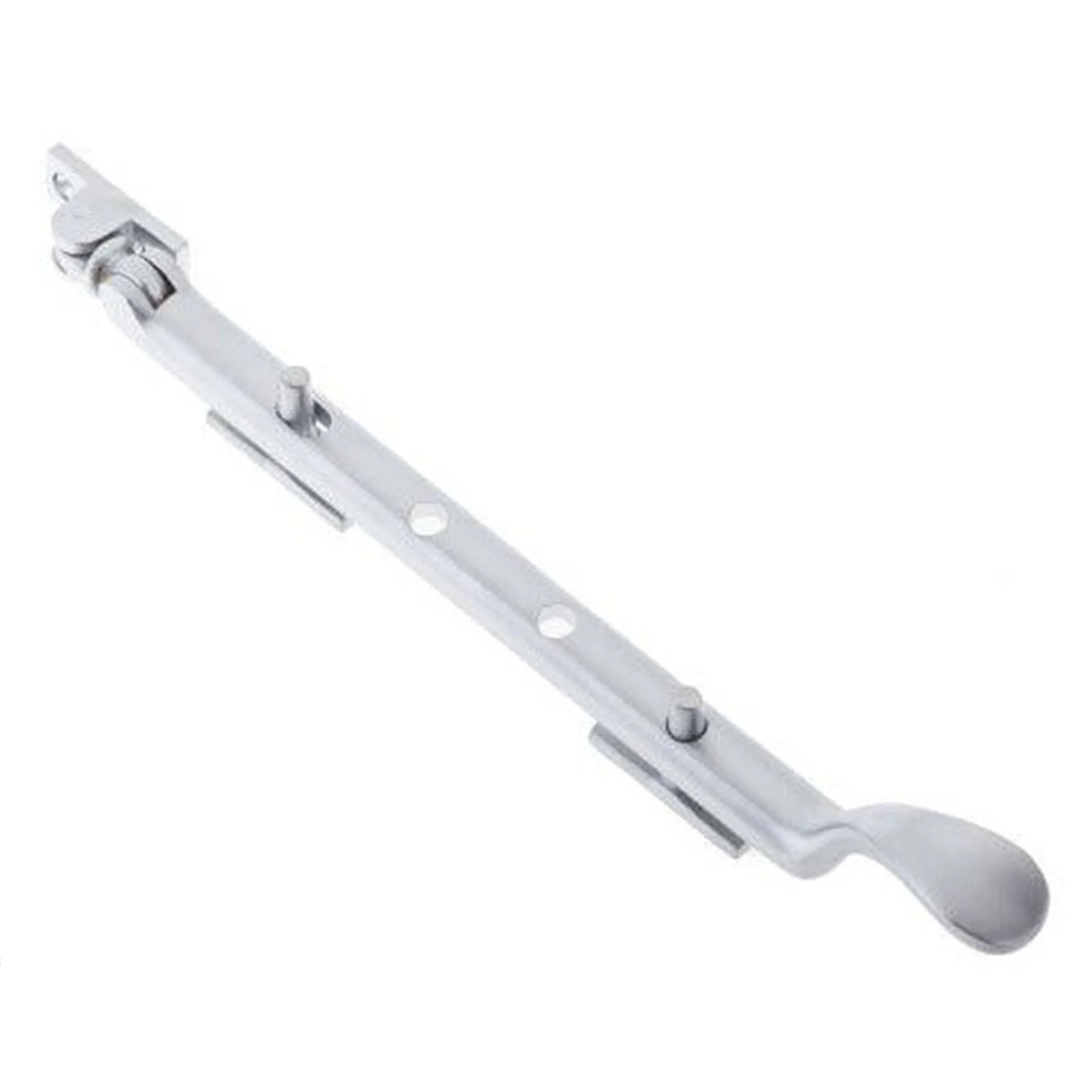 Victorian Casement Window Stay - 250mm - Satin Chrome