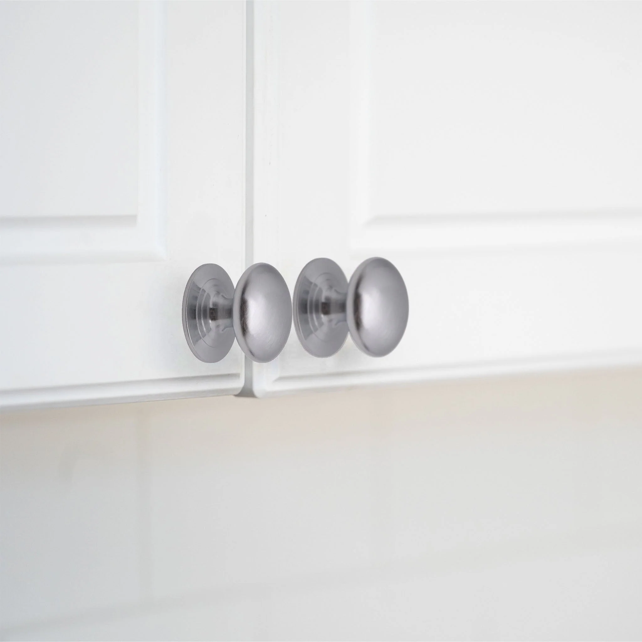 Victorian Cupboard Knob - 25mm - Satin Chrome - Image 2