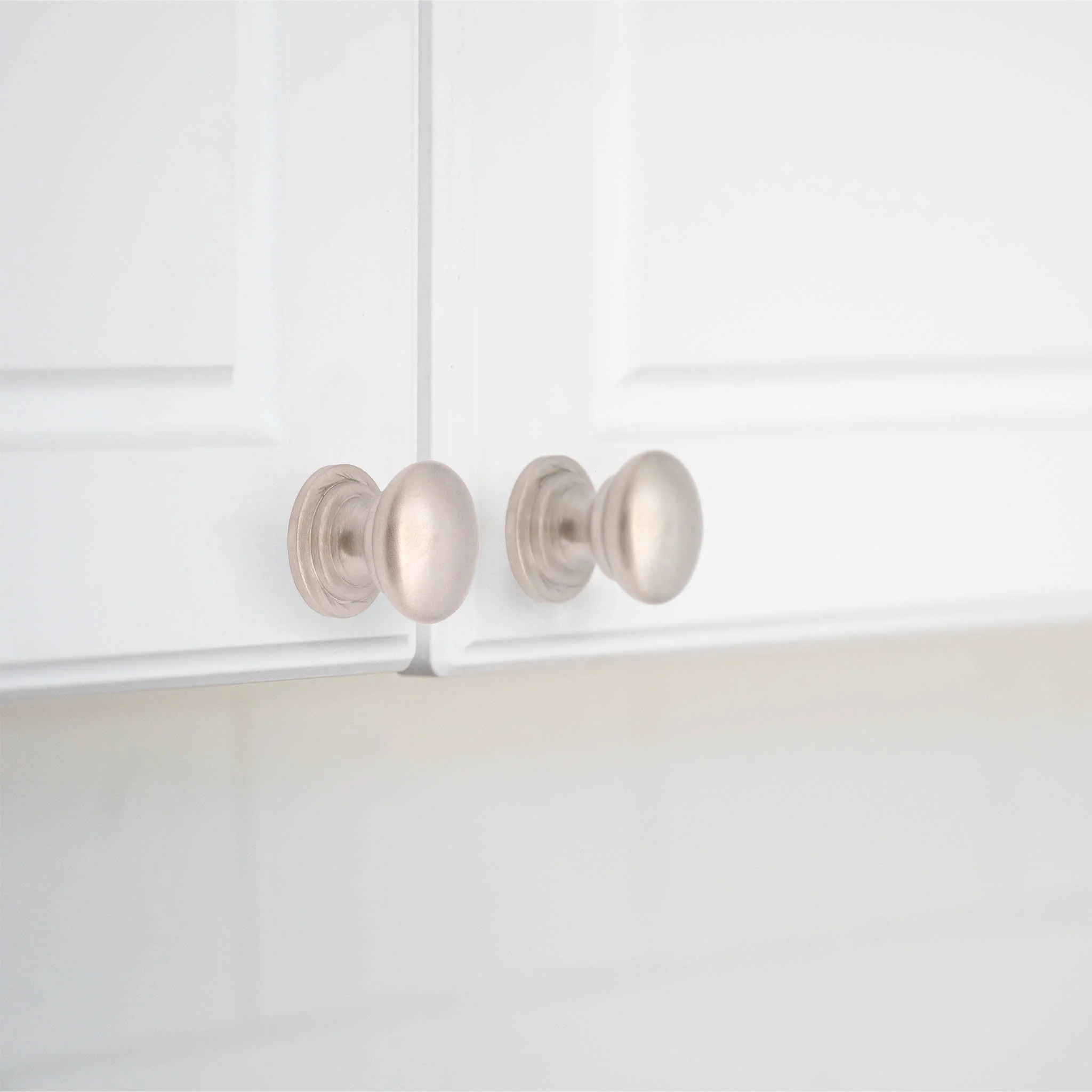 Victorian Cupboard Knob - 25mm - Satin Nickel - Image 2
