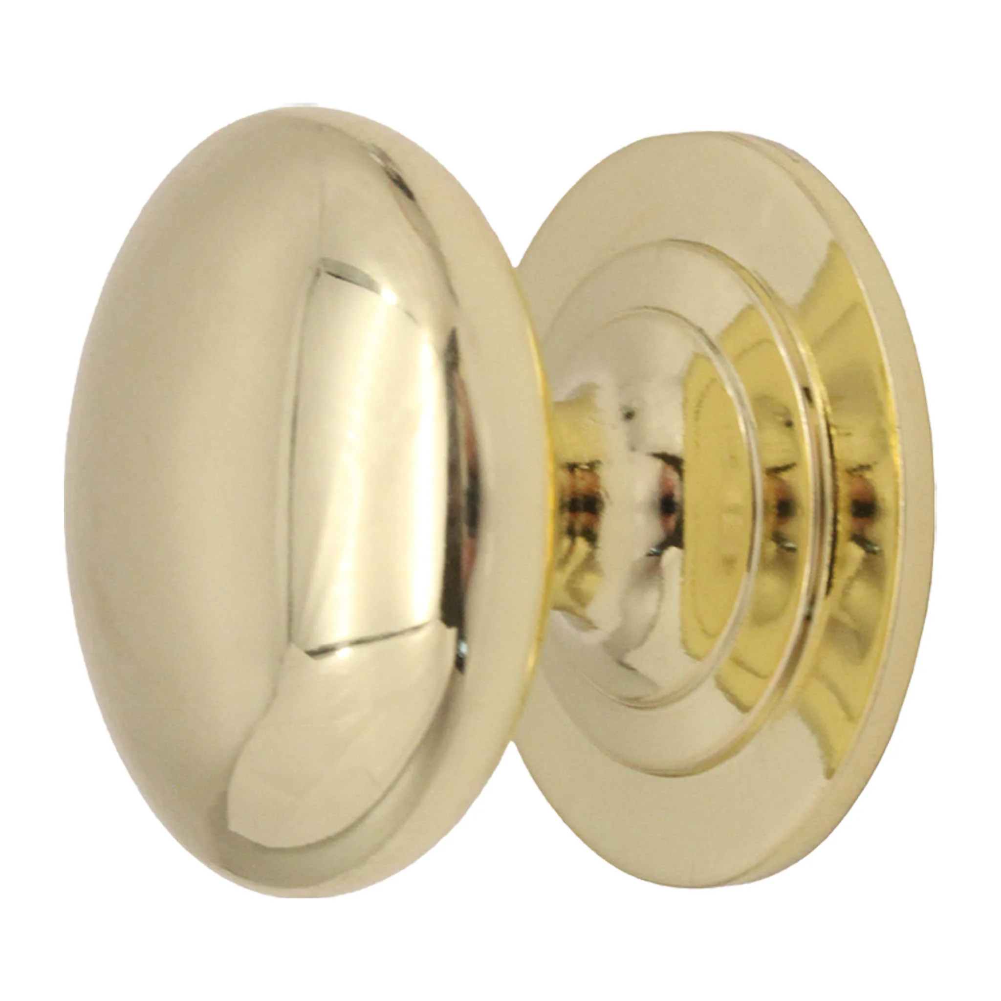 Victorian Cupboard Knob - 32mm - Polished Brass