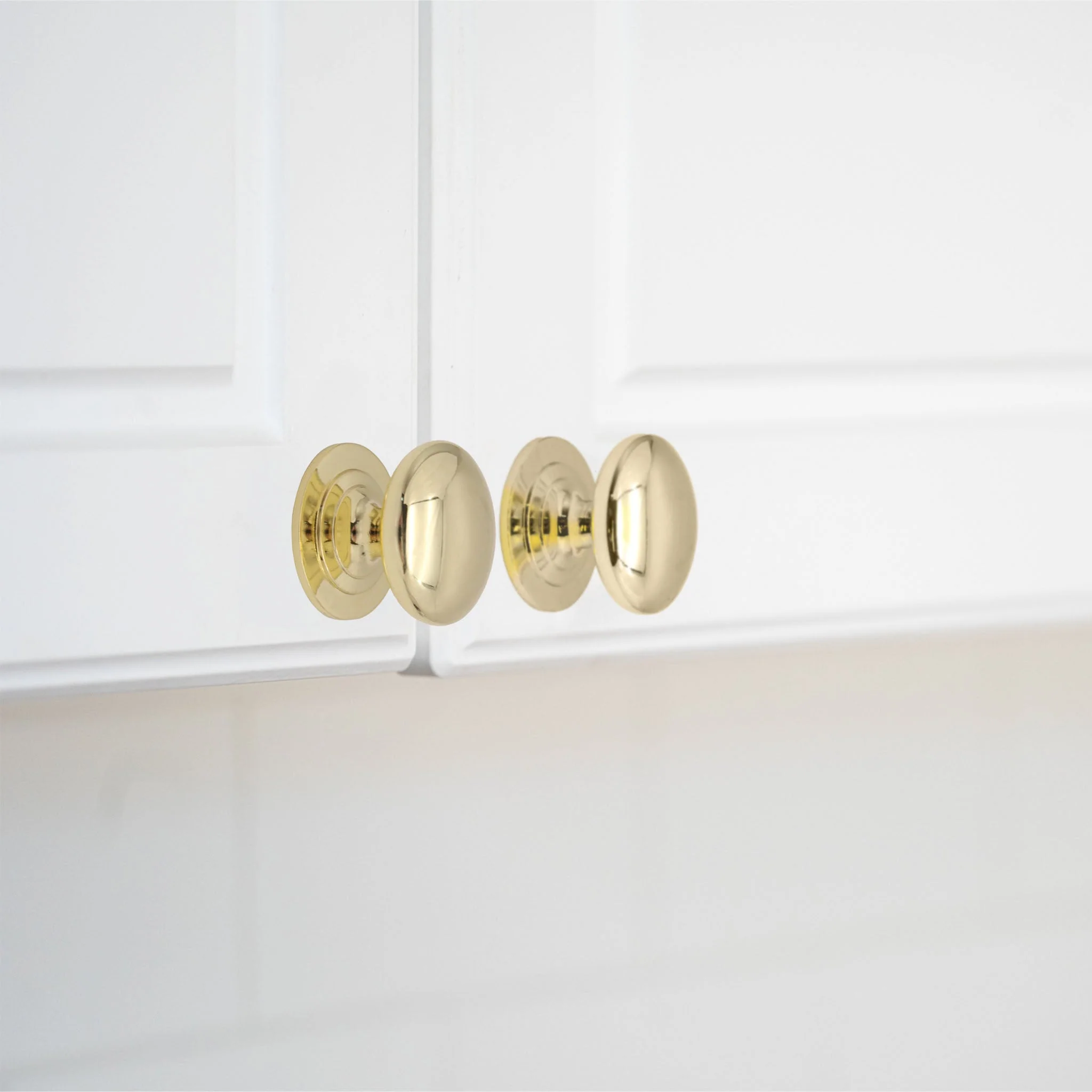 Victorian Cupboard Knob - 32mm - Polished Brass - Image 2