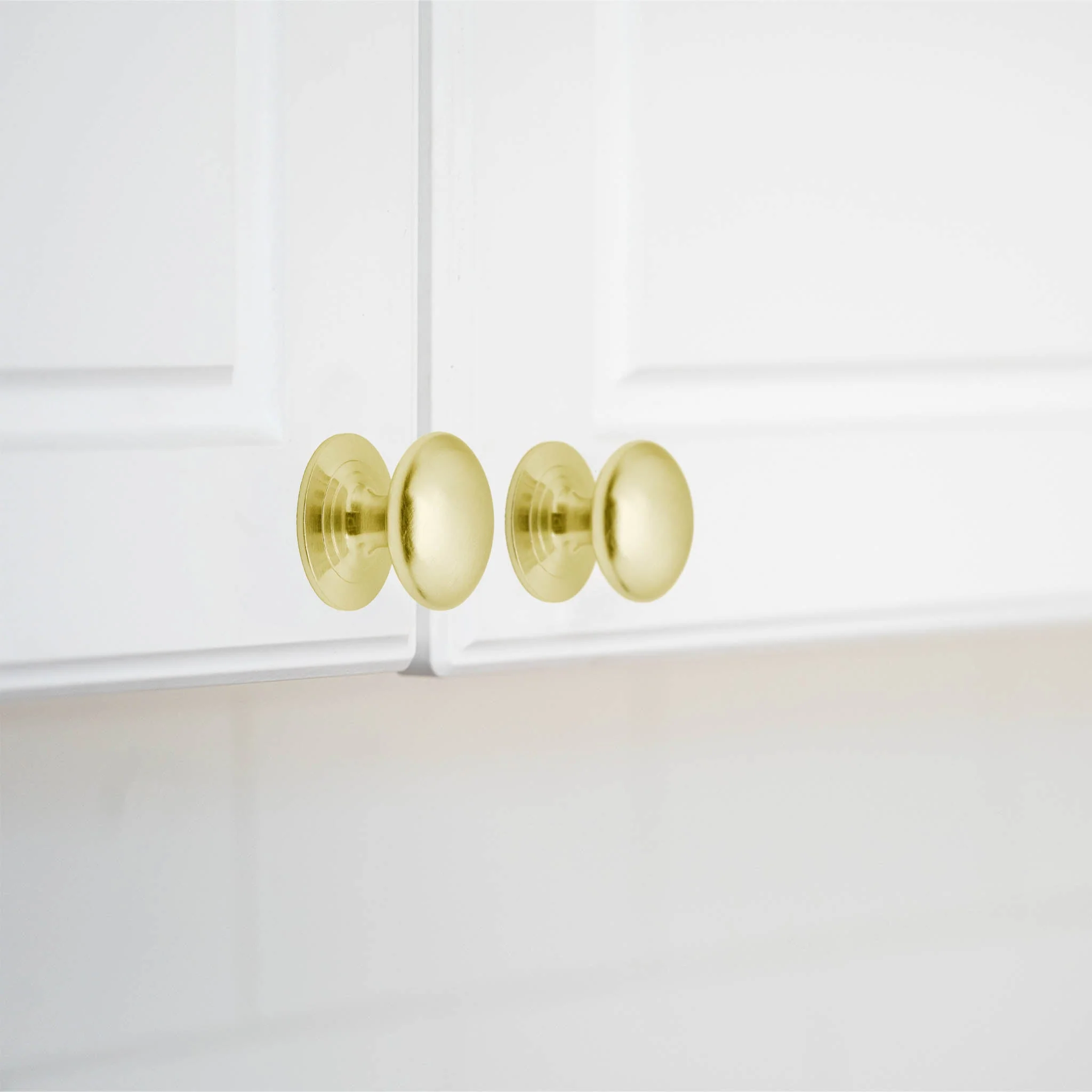 Victorian Cupboard Knob - 32mm - Satin Brass - Image 2