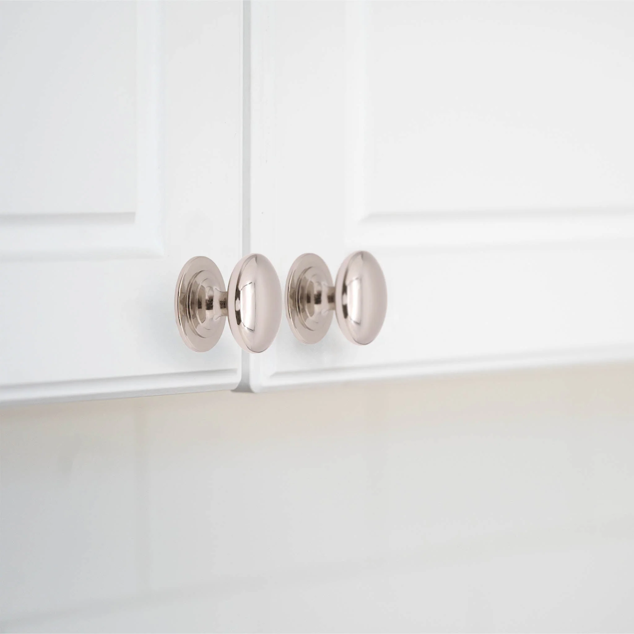 Victorian Cupboard Knob - 38mm - Polished Nickel - Image 2