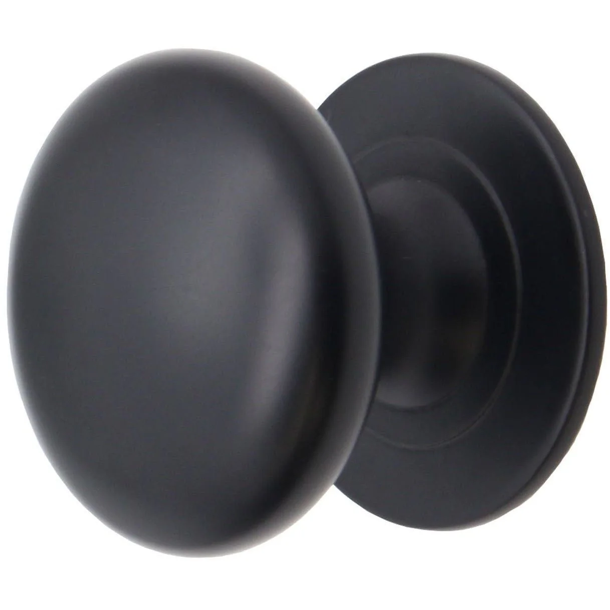 Victorian Cupboard Knob - 42mm - Matt Black