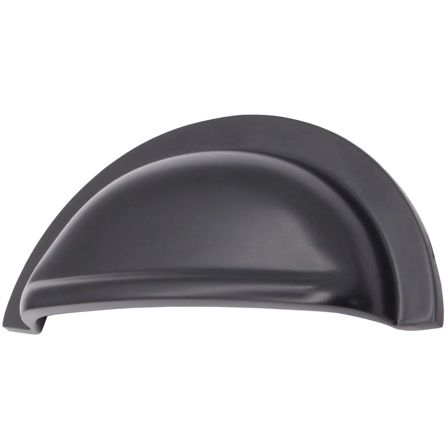 Victorian Drawer Pull - 91x41mm - 76mm Centres Matt Black