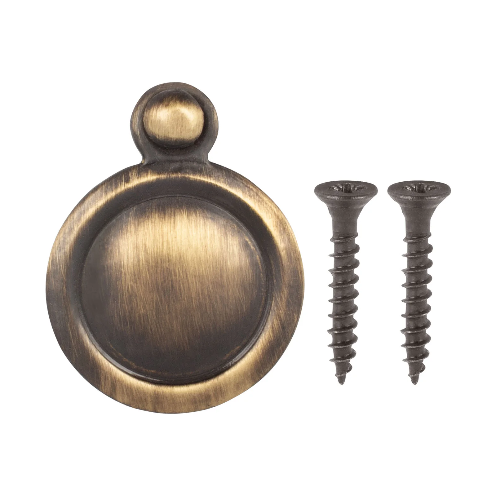 Victorian Keyhole Covered Escutcheon for Front Doors - 34mm - Antique Brass - Image 6