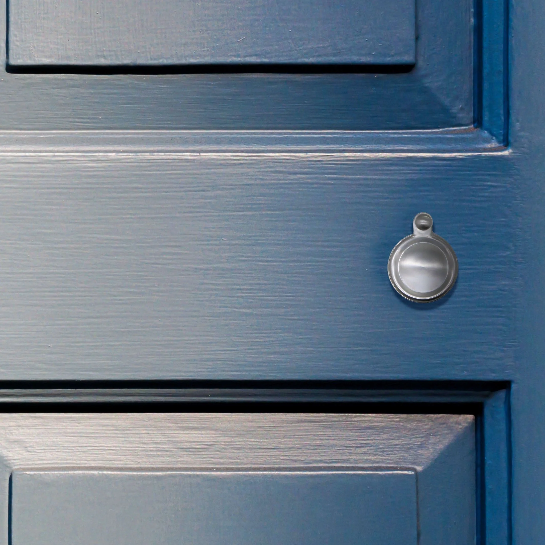Victorian Keyhole Covered Escutcheon for Front Doors 34mm Satin Chrome - Image 5