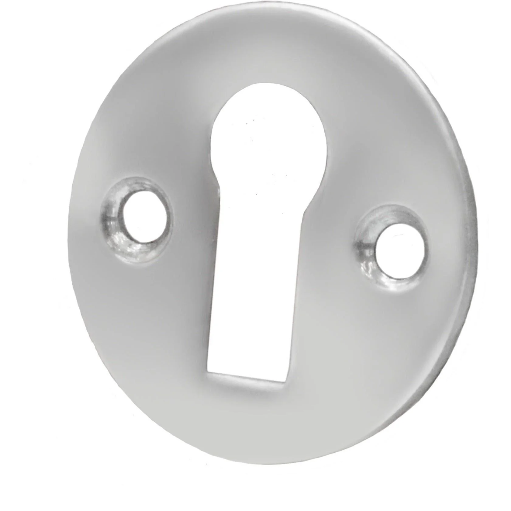 Victorian Keyhole Escutcheon - 32mm - Satin Chrome
