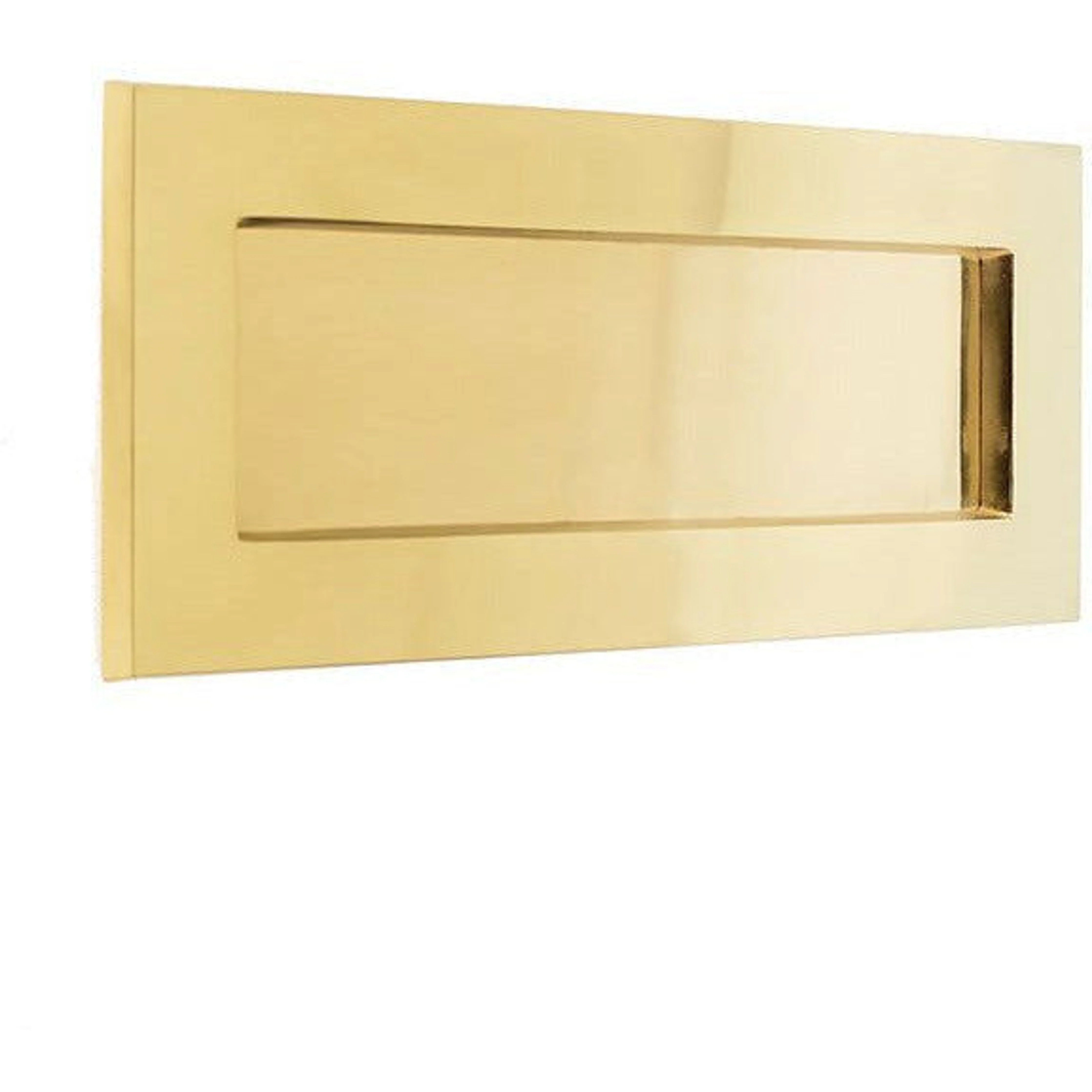 Victorian Letter Plate - 250x76mm - Polished Brass