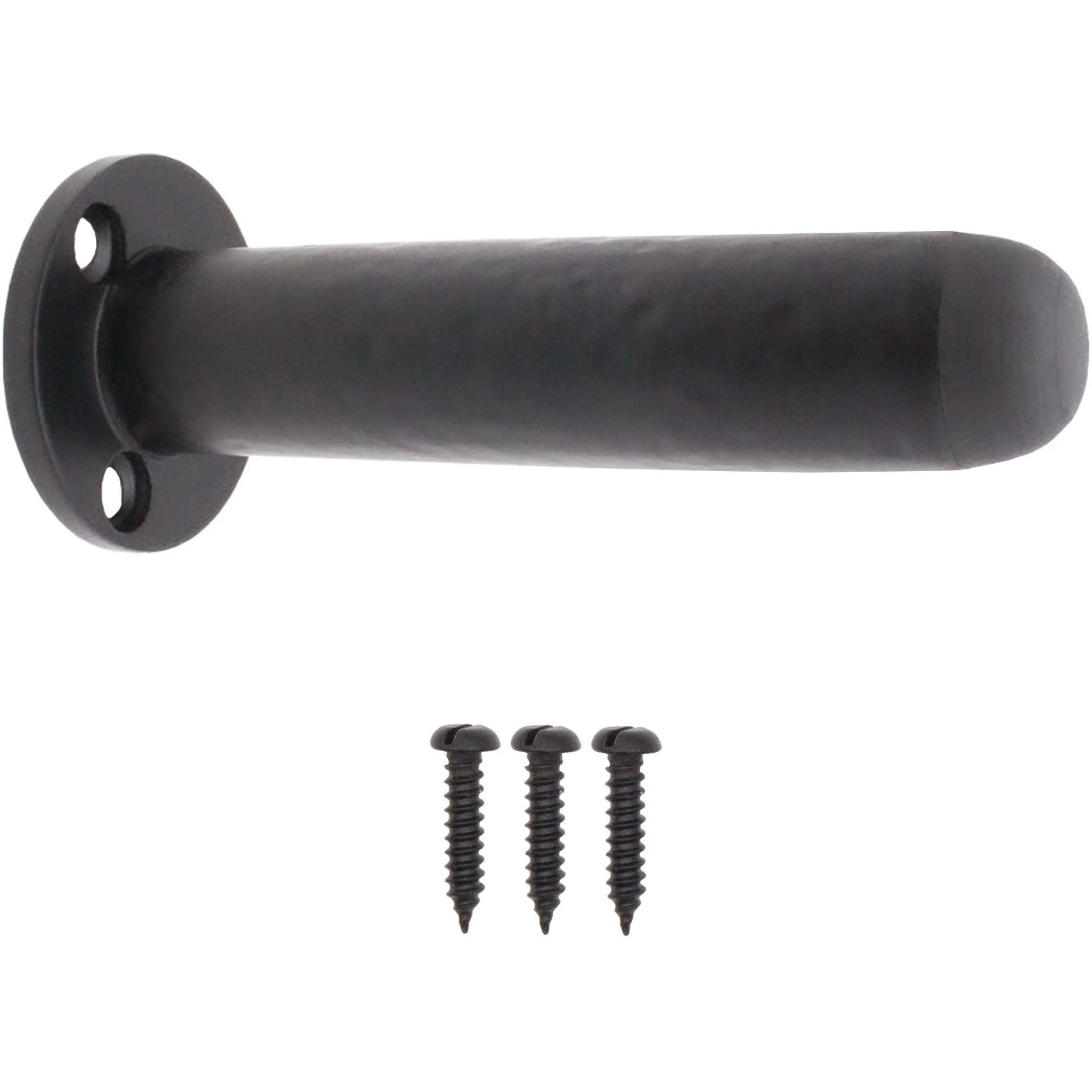 Projection Wall Mounted Door Stop - 90mm - Black Antique Iron