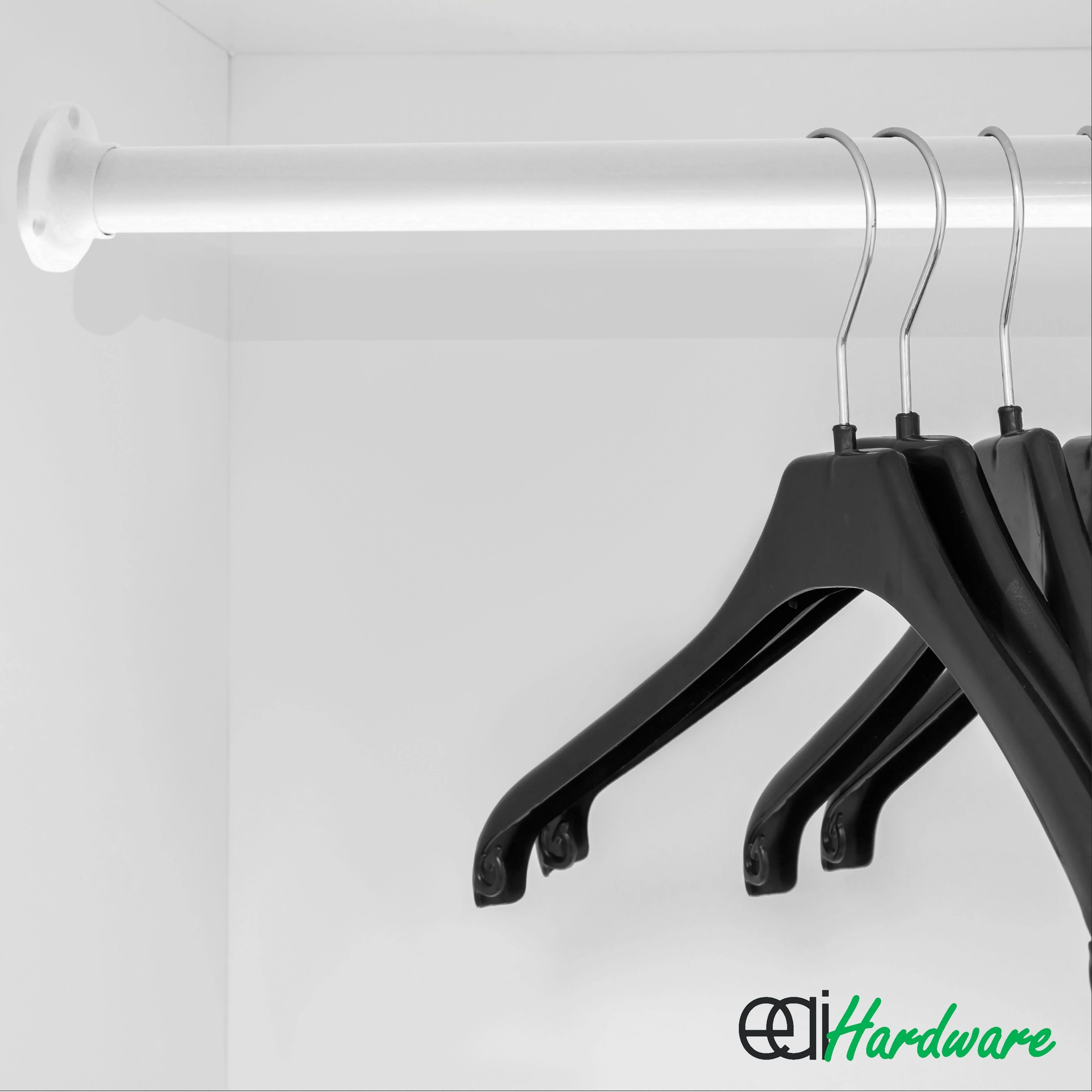 Wardrobe Rail - 1219mm x 25mm - White - Image 3