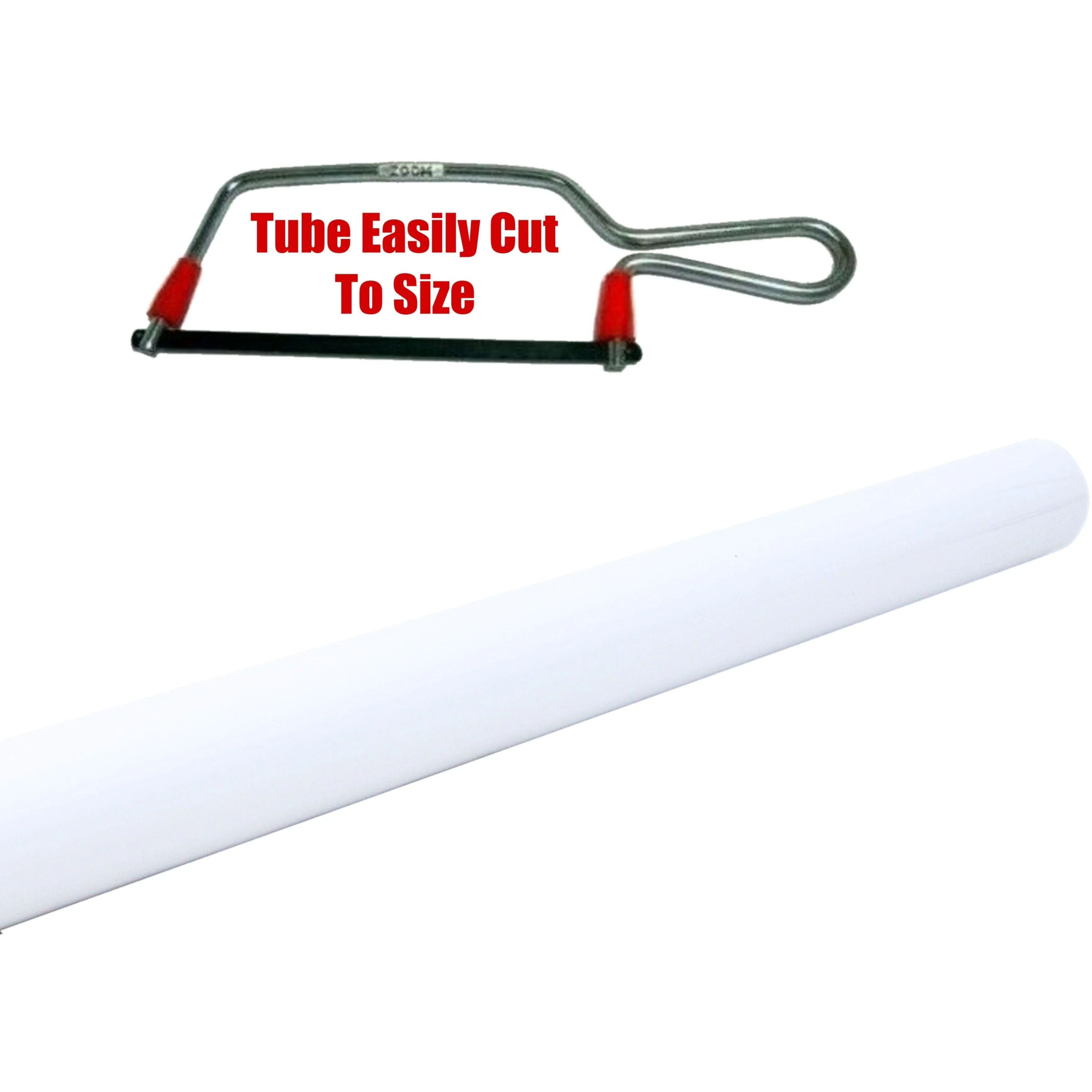 Wardrobe Rail - 1829mm x 25mm - White - Image 4