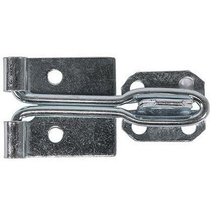 Wire Pattern Hasp & Staple - 4 inch - Zinc