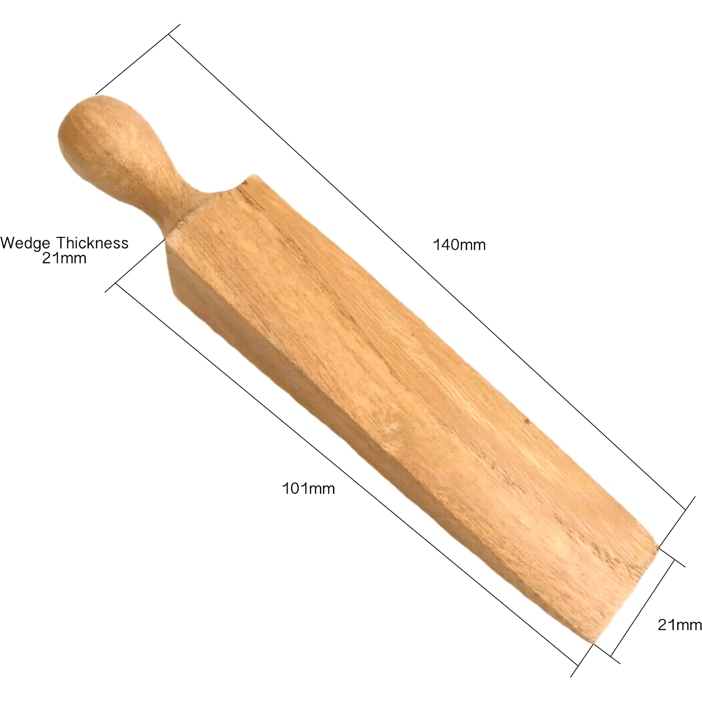 Wooden Door Wedge - 140mm Pack of 2 - Image 2