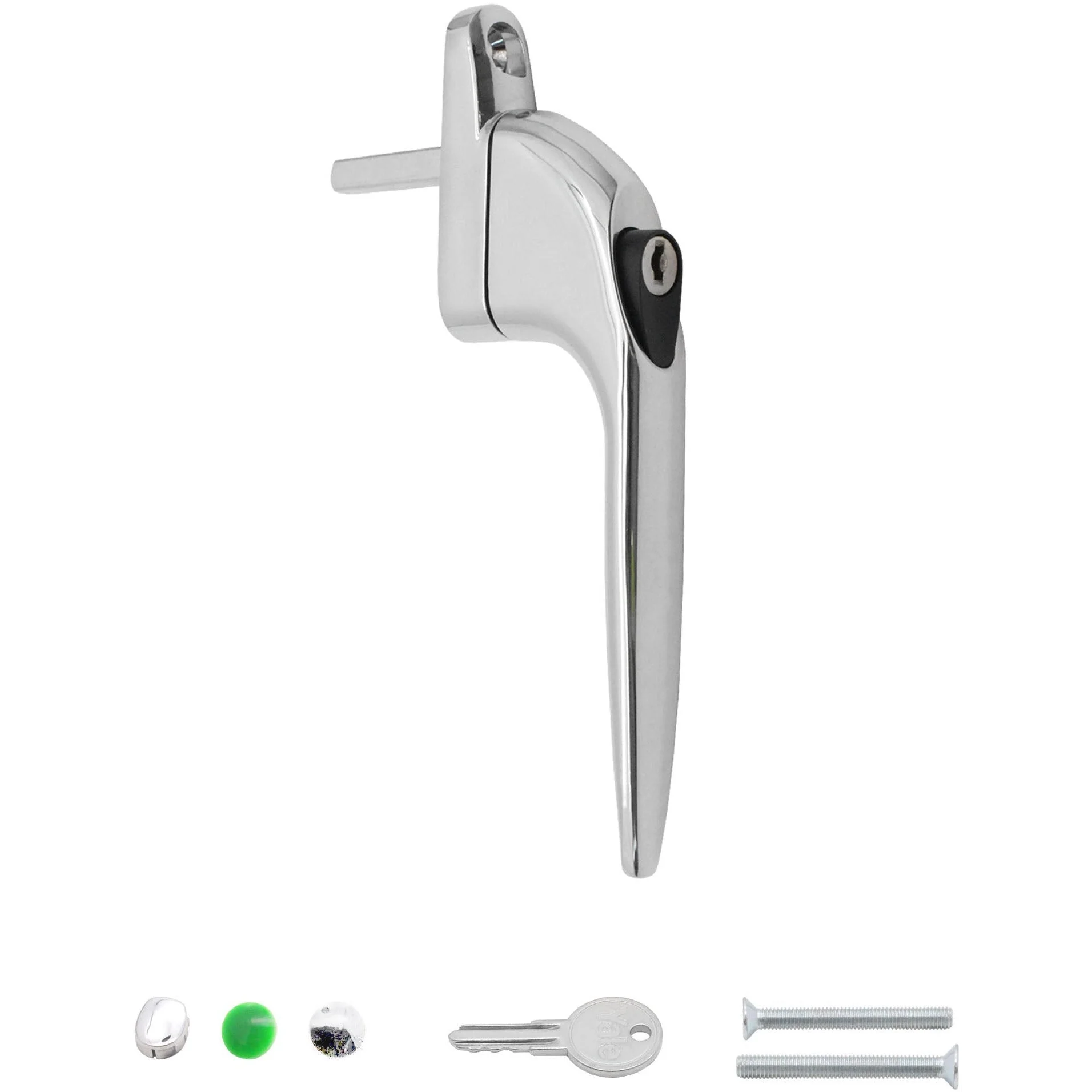 Yale Espagnolette Window Handle Straight - 40mm - Chrome - Image 2