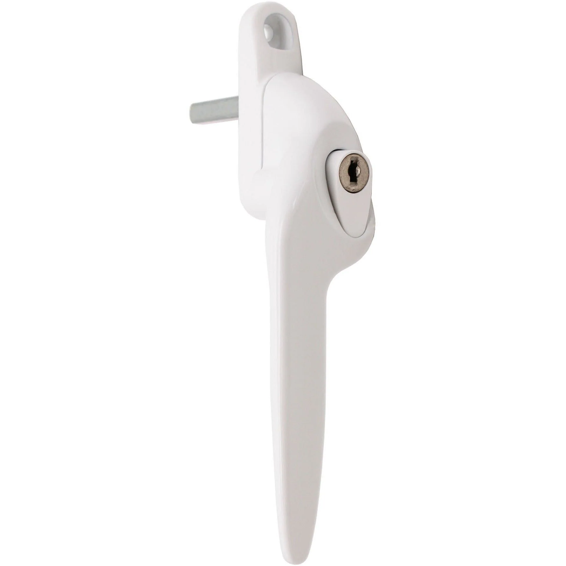 Yale Quartus Cranked Window Handle Left Hung - 40mm Spindle - White