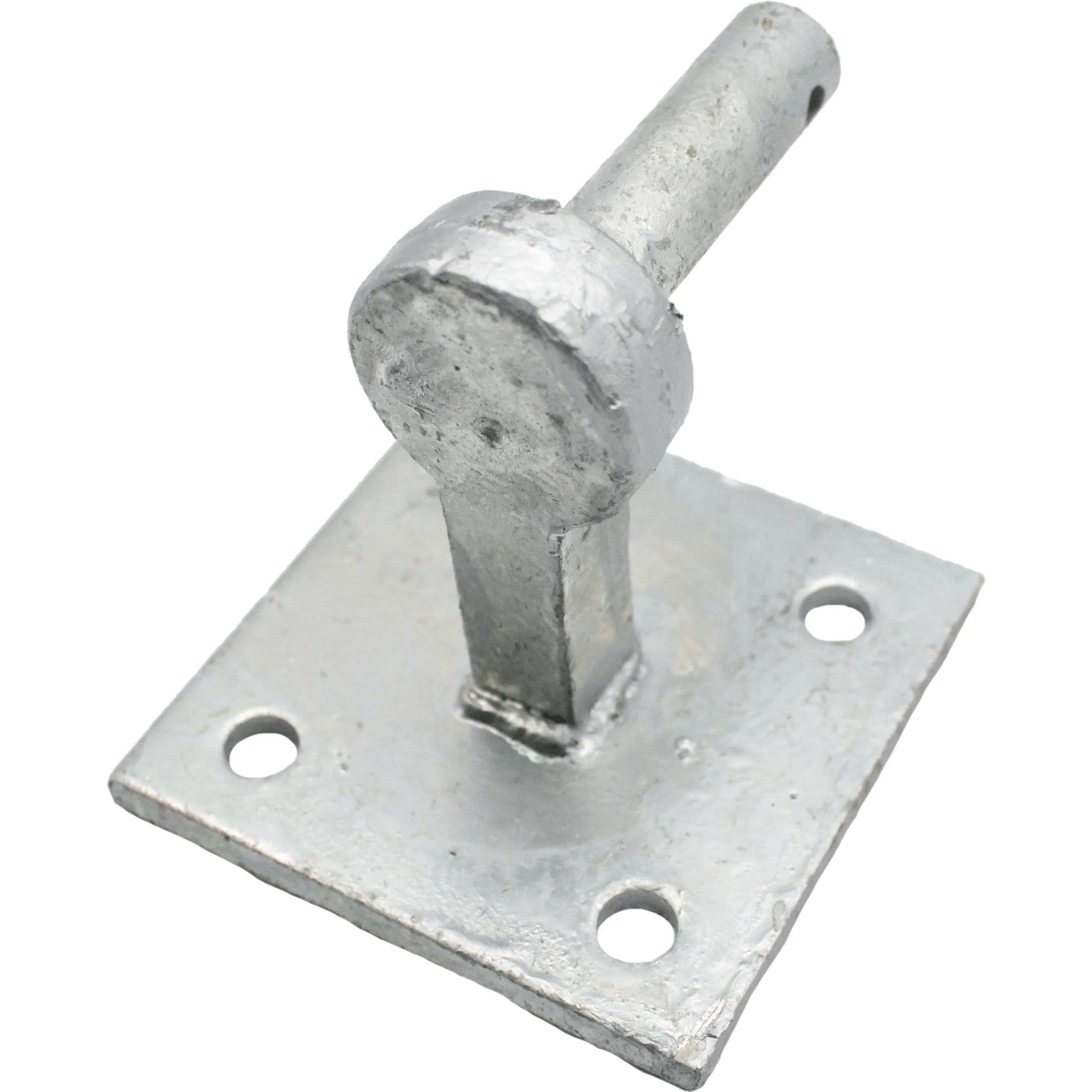 Gate Hinge Hook On Plate 75 x 75 x 12mm - Zinc Plated - Single - Image 4